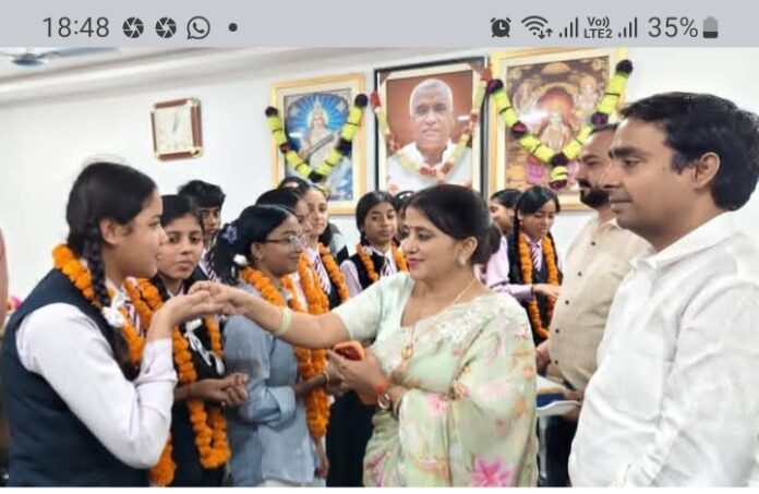 Rajan International Academy students hoisted the flag of success in CBSE board exams