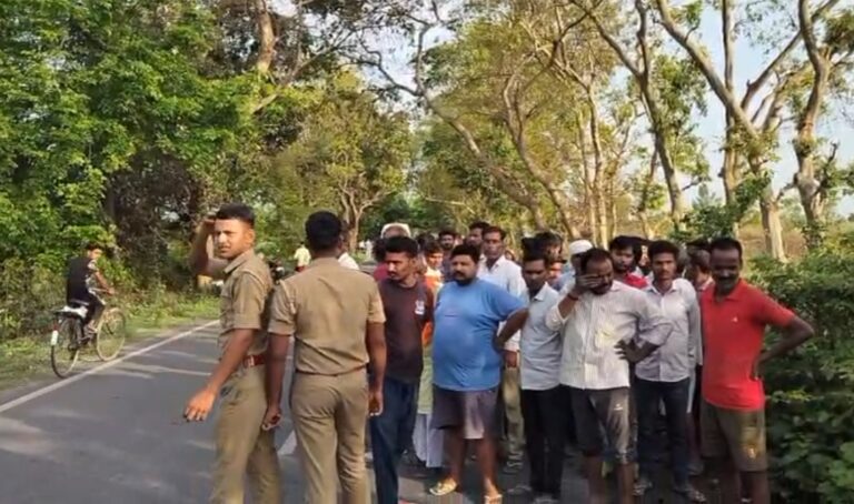 कटेसर के पास भीषण सड़क हादसा, 58 वर्षीय किसान की मौत