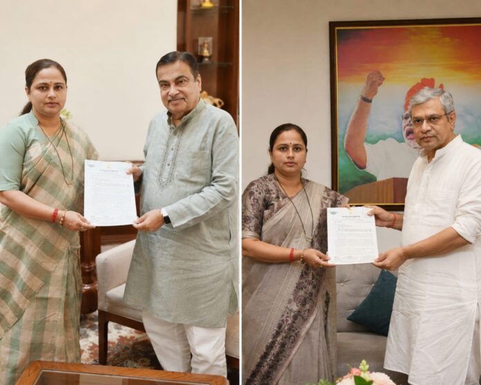 Chandrapur's development gains new momentum! MP Pratibha Dhanorkar presents key demands for road and rail projects to Union Ministers