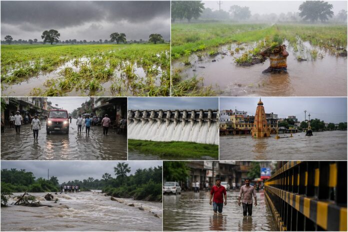 Heavy rain wreaks havoc in Maharashtra: Life affected by heavy rain, thousands of hectares of crops submerged